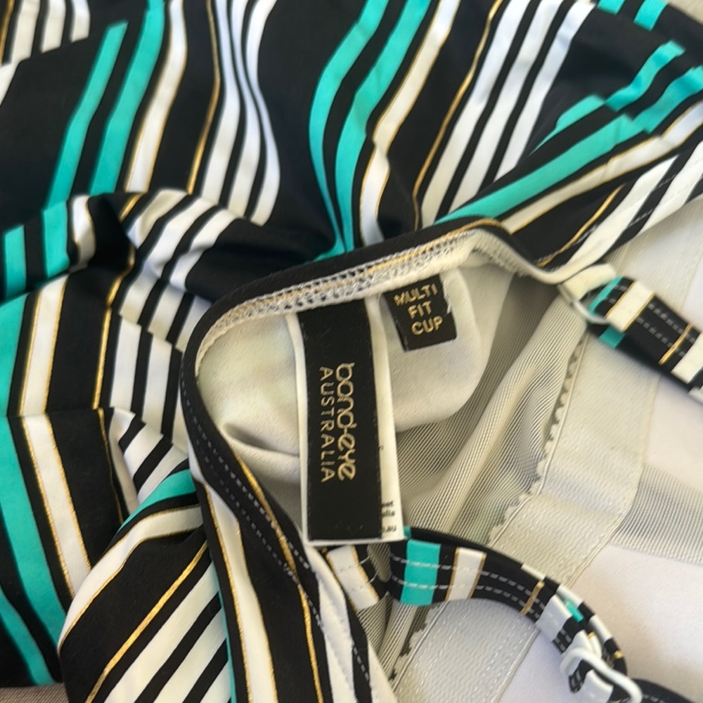 Striped One Piece Swimsuit - Picture 6 of 10